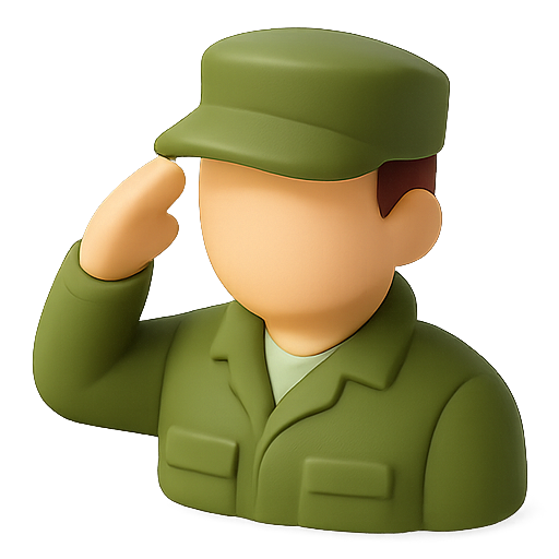 Soldier, military, salute icon