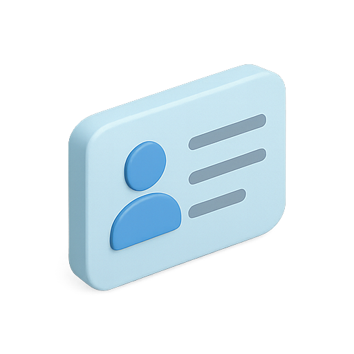 Identity, profile, user icon