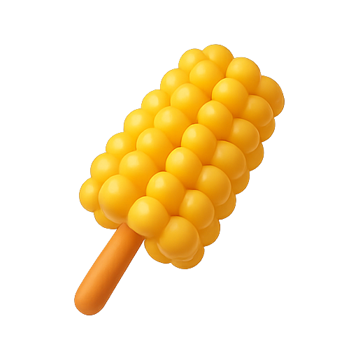 3d, corn, food icon