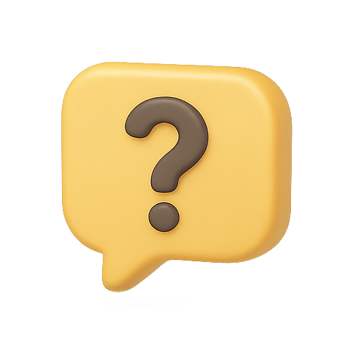 Speech bubble, question mark, communication icon