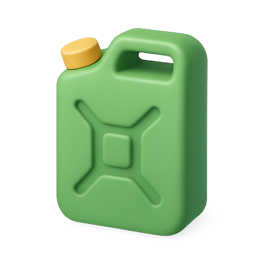 Container, green, plastic icon