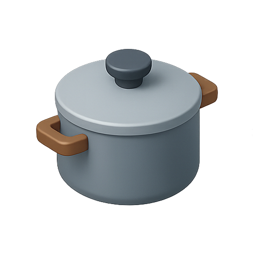 Pot, cooking, 3d icon