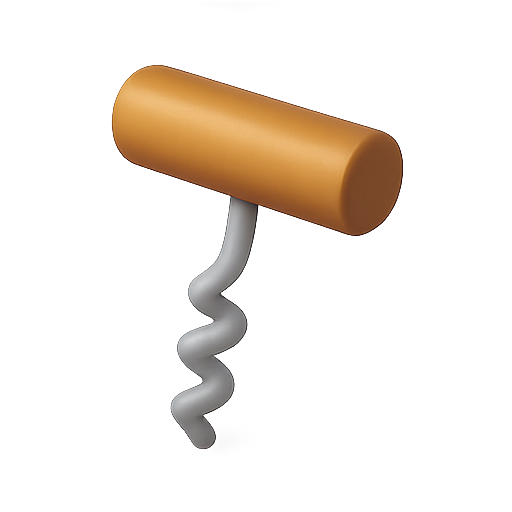 Corkscrew, wine, opener icon