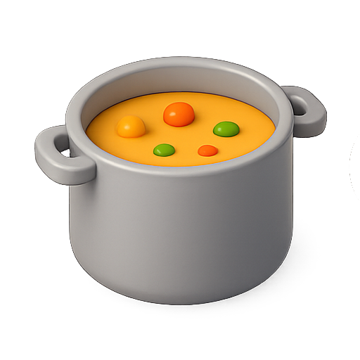 Soup, pot, food icon