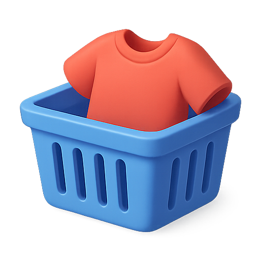 Basket, clothes, laundry icon