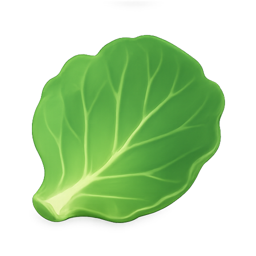 Leaf, vegetable, 3d model icon
