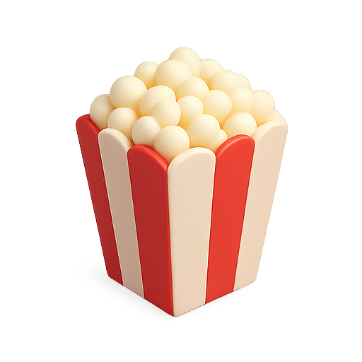 Popcorn, snack, cinema icon
