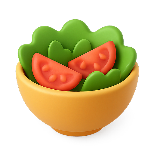 Salad, vegetables, food icon