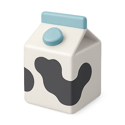 Milk, carton, dairy icon
