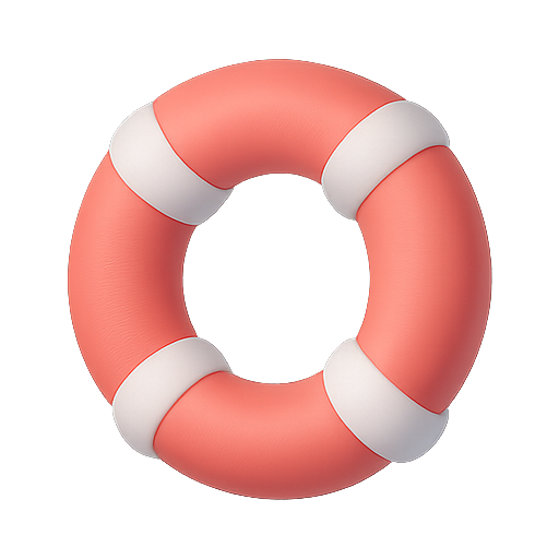 Lifebuoy, safety, rescue icon