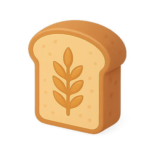 Bread, 3d, food icon