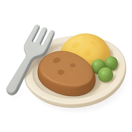 Food, plate, meal icon