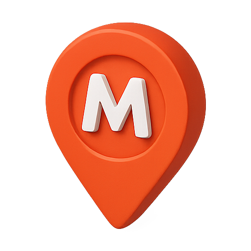 Marker, navigation, location icon