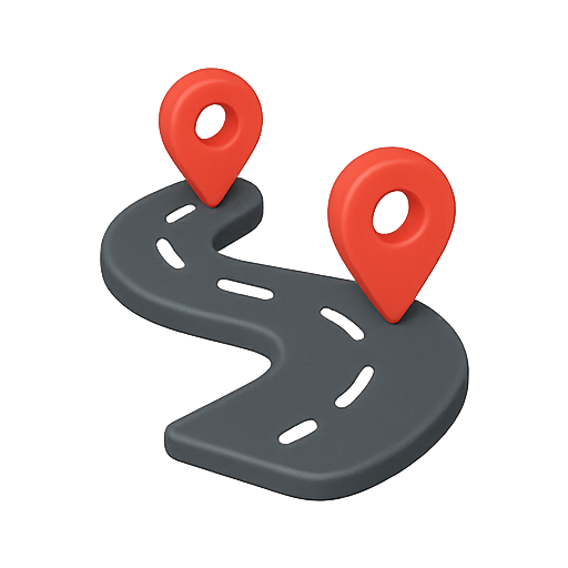 Road, pathway, navigation icon