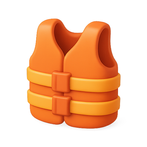 Life jacket, safety, buoyancy icon