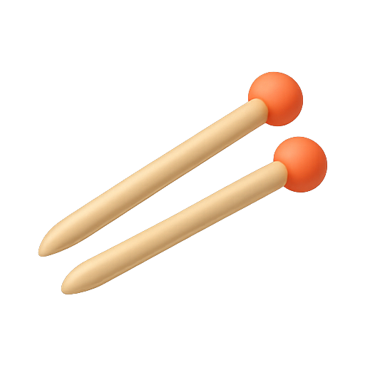 Matchsticks, 3d design, object icon