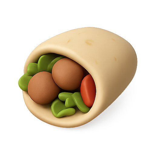 Burrito, food, wrap icon