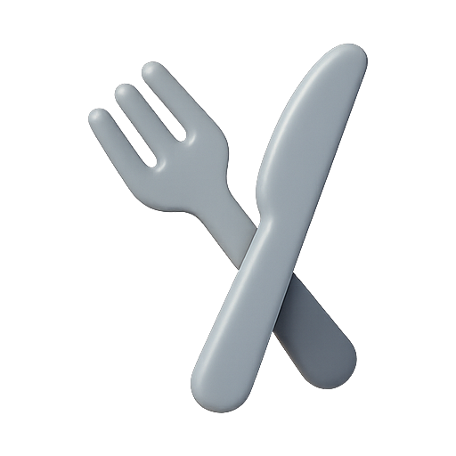 Cutlery, fork, knife icon