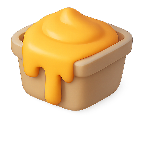 Cheese, creamy, food icon