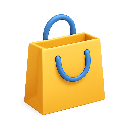 Shopping, bag, 3d icon