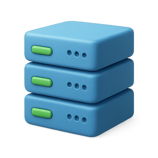 Storage, 3d, stack icon