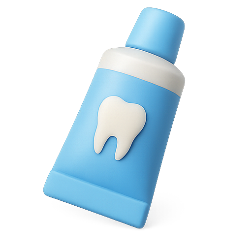 Toothpaste, dental care, hygiene icon