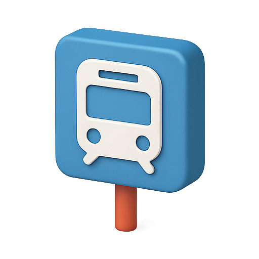 Bus, transportation, travel icon