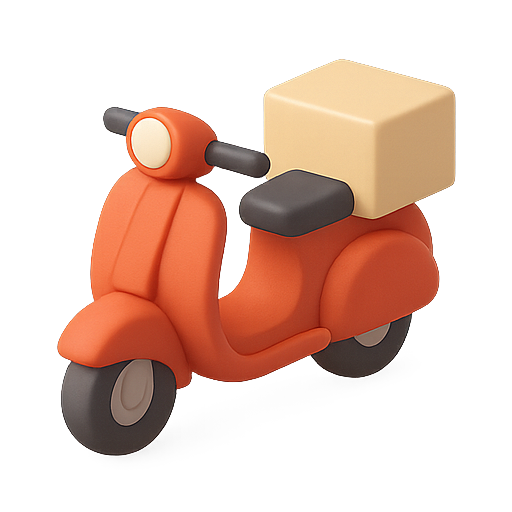 Scooter, delivery, transportation icon