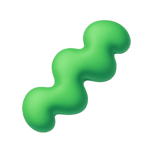 3d, green, shape icon