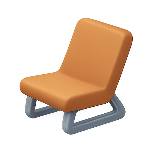 Chair, furniture, 3d model icon