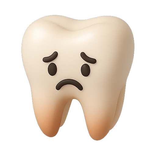 Tooth, dental, sad icon