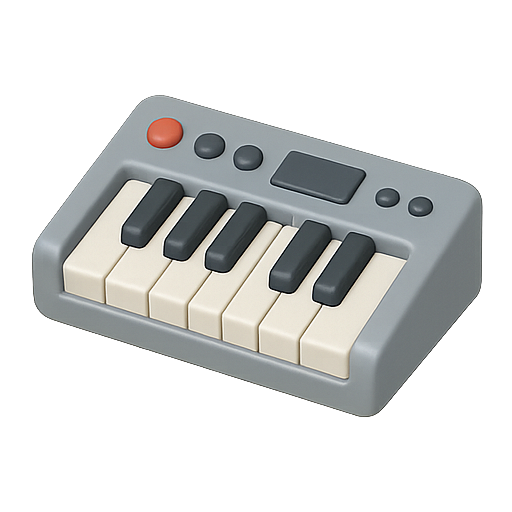 Keyboard, music, instrument icon