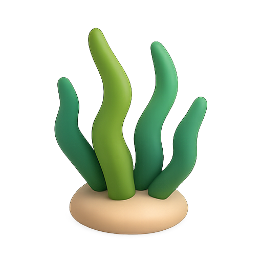 Seaweed, plant, green icon
