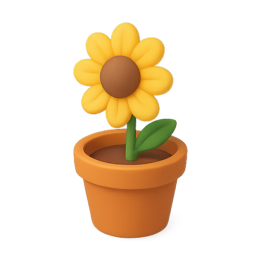Flower, 3d, plant icon