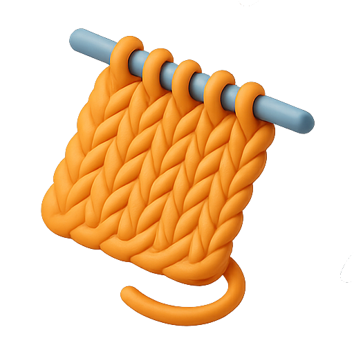 Knitting, yarn, textile icon