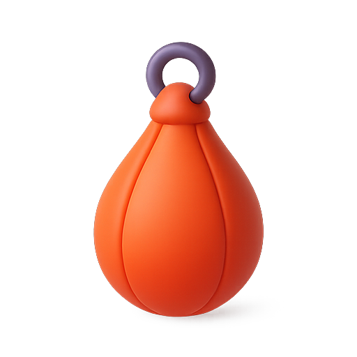 3d, orange, shape icon