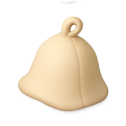 Bell, 3d, object icon