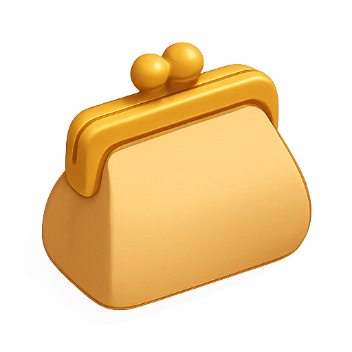Purse, wallet, 3d icon