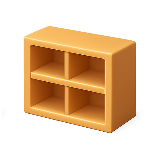 3d model, yellow, furniture icon