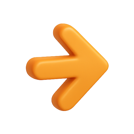 arrow, 3d, orange