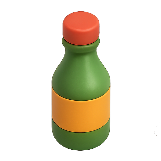 Bottle, 3d, design icon