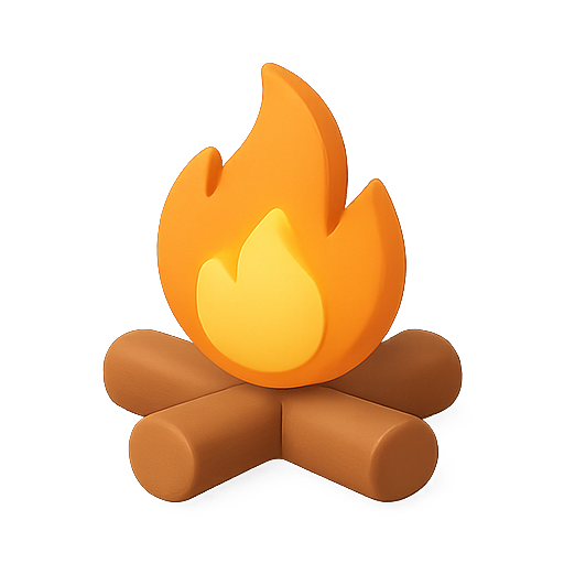 Fire, campfire, flame icon