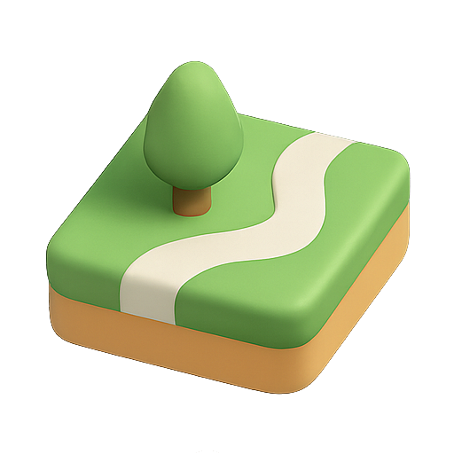 3d, landscape, terrain icon