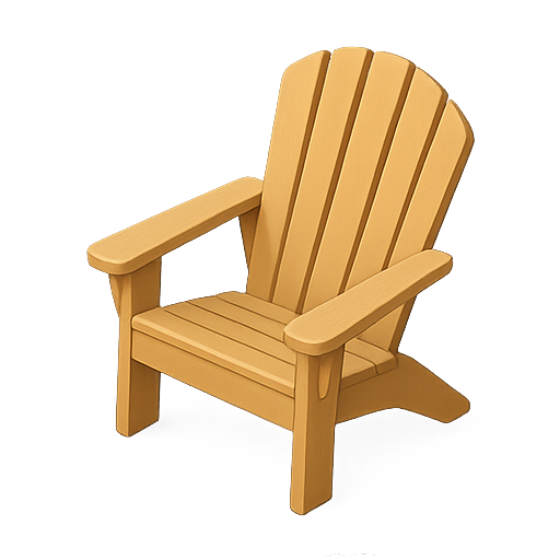 Chair, furniture, outdoor icon