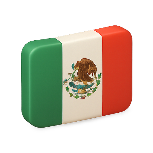 Mexico, flag, nationality icon