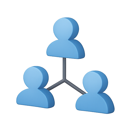 Collaboration, network, connections icon