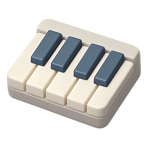 Piano, keyboard, music icon
