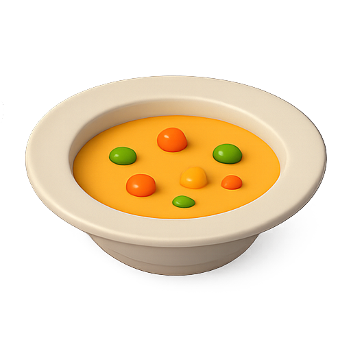 Soup, food, colorful icon