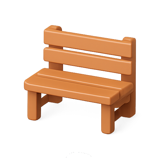 Bench, furniture, outdoor icon