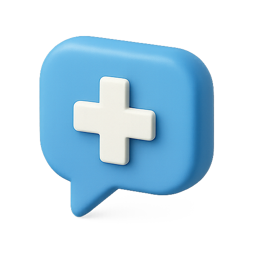 Message, blue, chat icon
